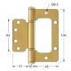HINGE FOR DOORS AND WINDOWS 100x90x2.5 / GOLD